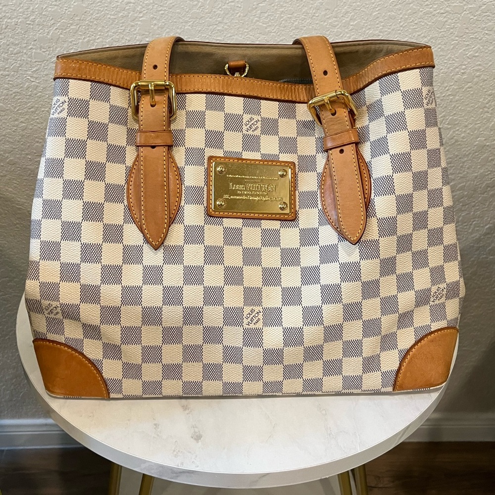 LOUIS VUITTON Damier Azur Hampstead MM